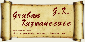 Gruban Kuzmančević vizit kartica